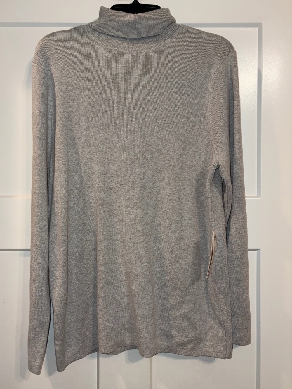 Chico’s turtleneck sweater Pier Heather Gray XL NWT
